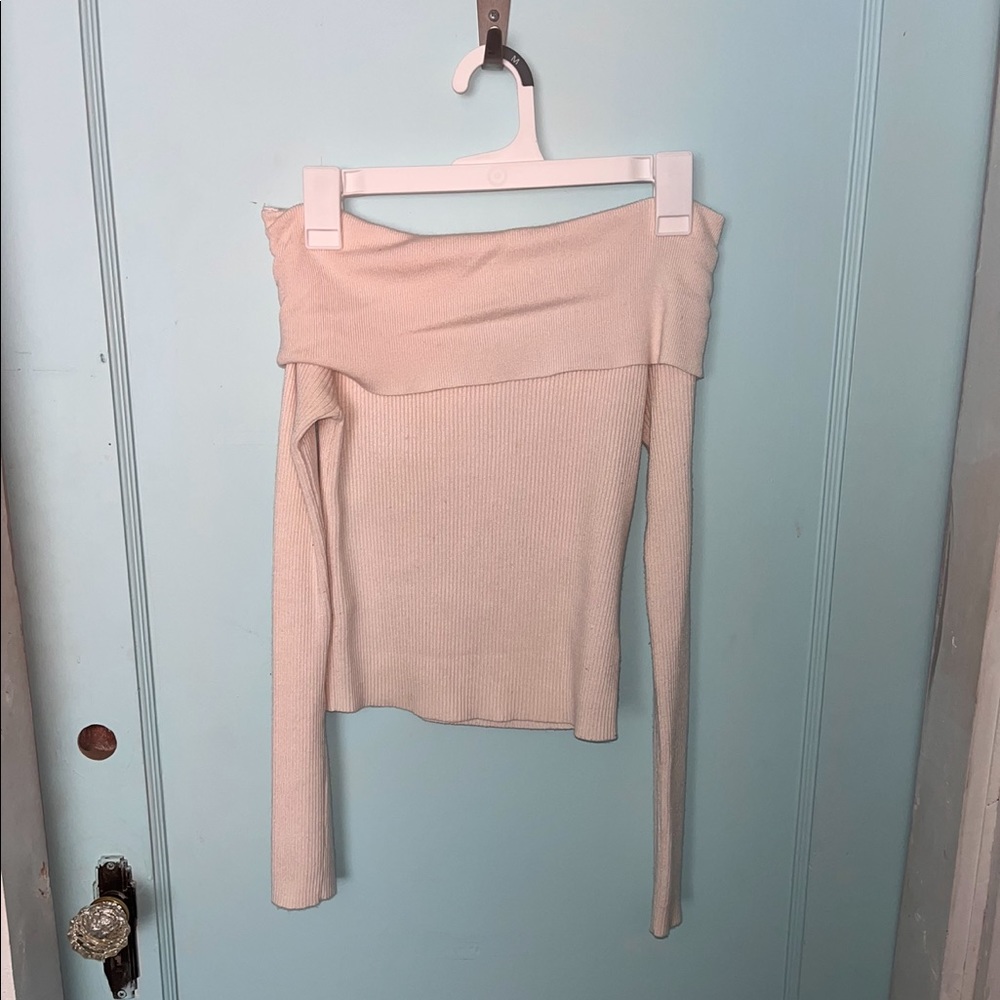 Kendall + Kylie off-shoulder sweater top